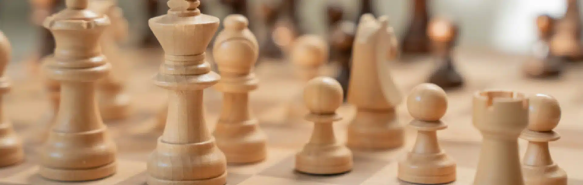 Bannière jeux de société à deux : les échecs